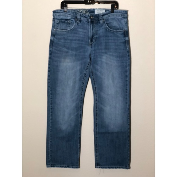 Other - TK Axel Jeans Mens 36x30 Slim Bootcut Denim Distressed Light Wash